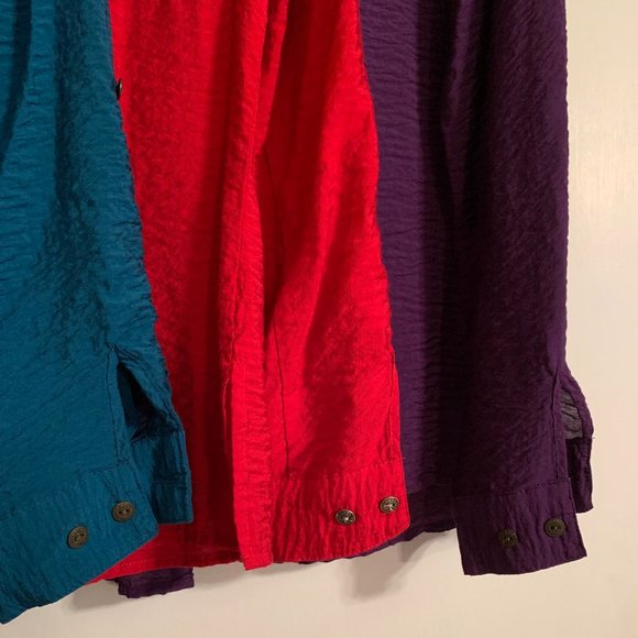 Notations Small Roll-Tab Sleeve Button Up Shirt - Picture 5 of 7